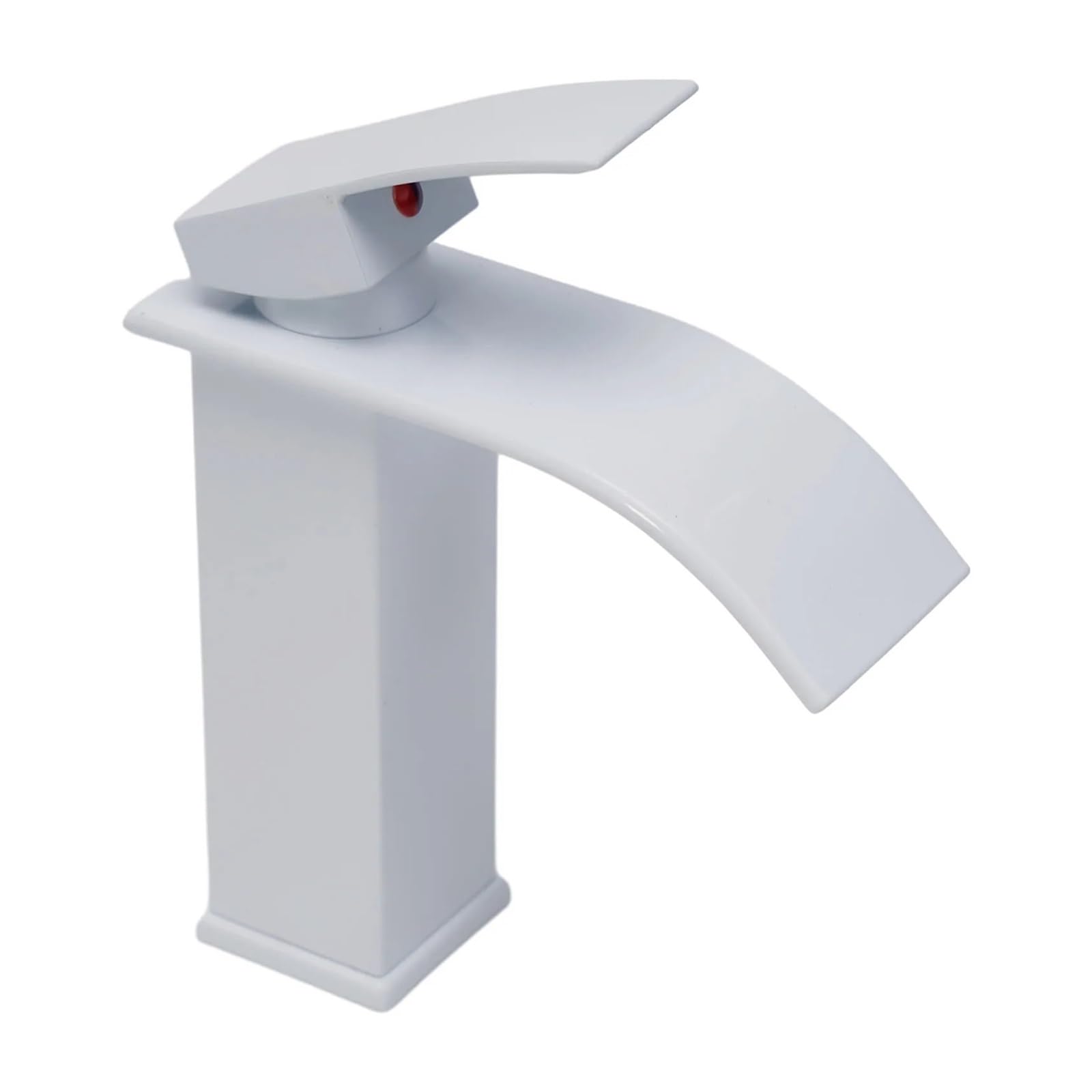 Grifo de lavabo monomando cascada para baño de un solo orificio agua fría y caliente