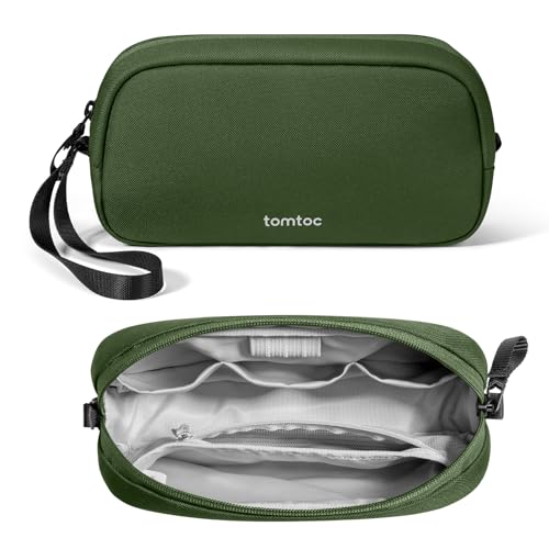tomtoc Kabel Organizer Tasche, Elektronik EDC Zubehör Kabeltasche Kabelorganizer, Reiseutensilien Koffer Organizer Tech Pouch Geschenk Cable Bag für Handy Netzteil, Ladekabel, Ladestecker, Powerbank