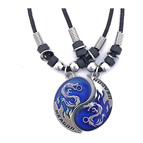 Tapp Collections Dragon Yin Yang 2 Mood Pendant Necklaces Set Cover