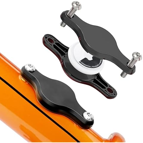 DLENP AirTag Bike Mount, Hidden Bicycle GPS Tracker Holder,Anti-Theft AirTag Case, Apple Tag Holder, Waterproof Protective Holder Hides Airtag Under Bottle Cage (2 Pack-Black) Cover