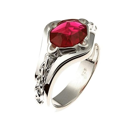Herr der Ringe - Narya Gandalfs ring e 925 silver, kristall, 56 (17,8), cod. 10004024