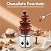 4 Tier Chocolate Fountain Machine, 170W Electric Chocolate Fondue Fountain Machine Large Capacity Stainless Steel Electric Melting Machine w/Pure Copper Motor for Cafes Hotels Juice Stores