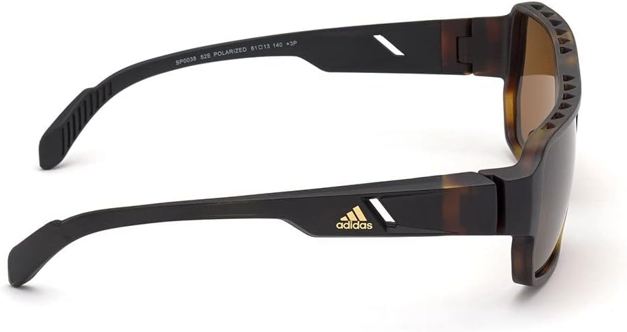 adidas Sport Sunglasses SP 0038 Dark Havana Frame/Brown Lens, Men
