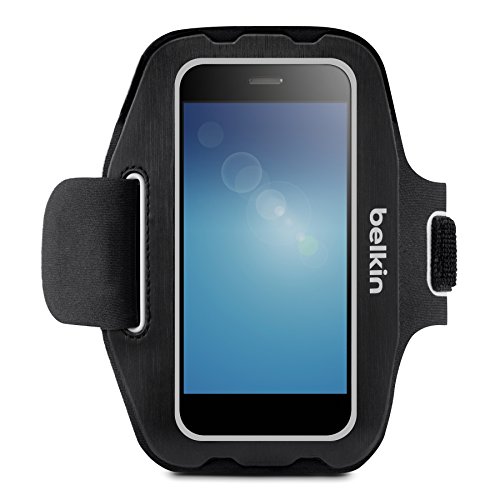 Belkin Universal Armband for 4.9'' Devices, Compatible with iPhone 6 / 6S, iPhone 5 / 5S / 5c, iPhone 4 / 4S and Galaxy S5 / S4 (Black)