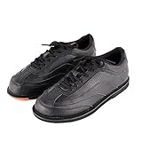 SMZGLANG Bowling Schuhe Schwarz - Herren und Damen Klassische Bequeme Turnschuhe Bequeme Atmungsaktive Leichte Indoor rutschfeste Verschleißfeste Bowling Schuhe für Ultimative Slide Kontrolle