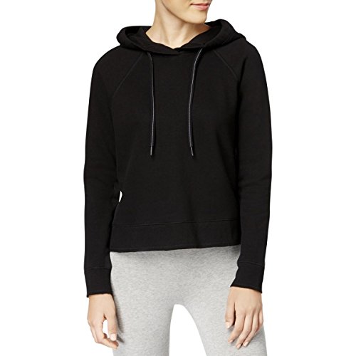 Image of Calvin Klein Performance Women's Oversized Logo Hoodie Bonded Sleeve/Side Seams, Black, L