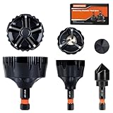 COMOWARE Threaded Rod Deburring Tool, External Chamfer Tool for Metal, Tungsten Carbide Chamfer Bit, Deburring Drill Bit, Remove Burr Tools Quick Release Shank Fits for 1/8