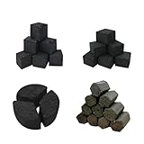 WYNN Premium Hookah Coconut Charcoal-Hexagonal,Crescent,Cube,and Flat Shapes, 1 Kg Pack, Long Lasting, Low Ash-No Headache-No Odor-All Natural (Hexagon)