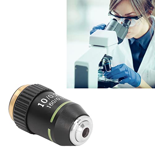Achromatisches Objektiv 10X Hochleistungs-Mikroskopobjektiv 20,2 mm Schnittstelle Standard-RMS-Mikroskop-Okularersatz