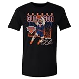 500 LEVEL Jordan Clarkson New York Knicks Shattered Shirt (Black, Small)