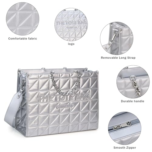 Image of Chinllo Laptop Tote Bag for Women Top Handle Satchel Purse and Handbags Work Compartment with Shoulder Strap