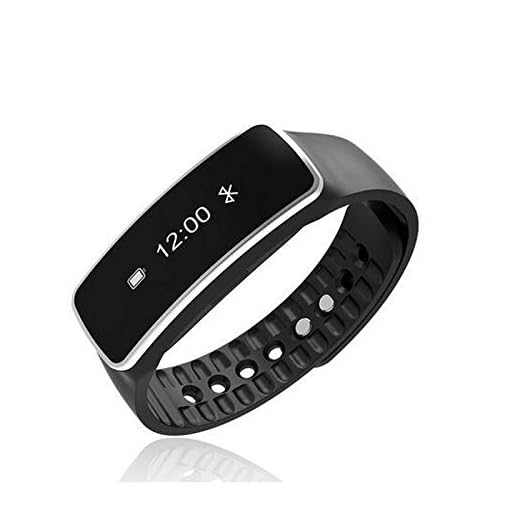 Jiyanshi In-Ear Headphones with Mic, Calling, Music, 3.5 mm Jack Compatible H8 Multifunctional Bluetooth Connectivity Smart Sports Wristband for Xiaomi Redmi 3s (Black)