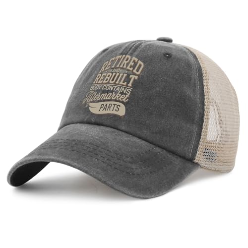 liabiliies Retired and Rebuilt Body Contains Aftermarket Parts Hat Funny Trucker Hats Women Baseball Hats Funny Gifts