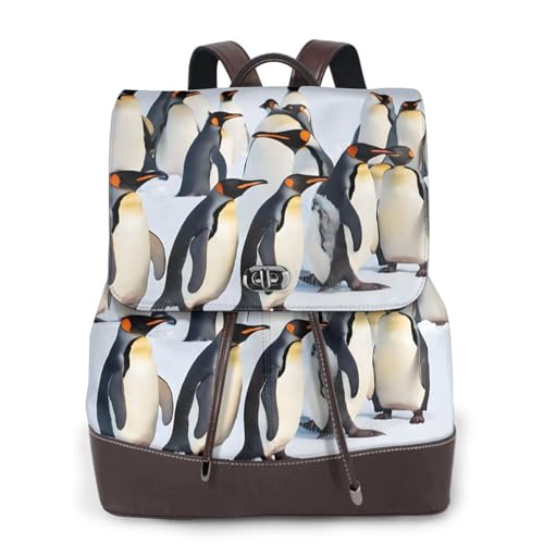 Sac à dos pingouin pour femme en nylon noir imperméable