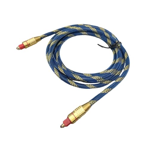 Cable coaxial digital de fibra óptica OD6.0 con conectores chapados en oro de 2 metros 5