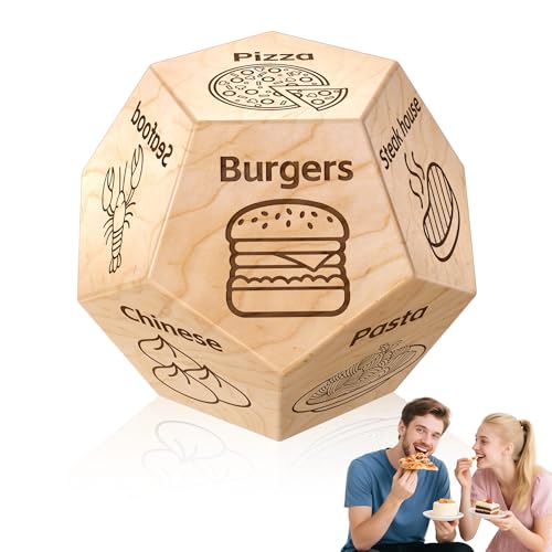 safoezy Valentines Day Gifts for Him Her Men Women Husband Wifes,Food Dice,Wedding for Men Women Him Her, Gag Gifts Funny Gifts Date Night Dice,Couples Gifts,Dinner Dice Couples Games-A
