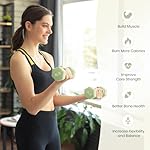 LIONSCOOL Set of 2 Neoprene Coated Dumbbell Hand Weights, Anti-Slip and Anti-Roll Hex Dumbbells in Pair for Strength Training, Resistance Training - Image 2