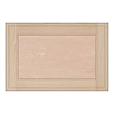 Kendor Unfinished Oak Square Flat Panel Drawer Front, 12H x 18W