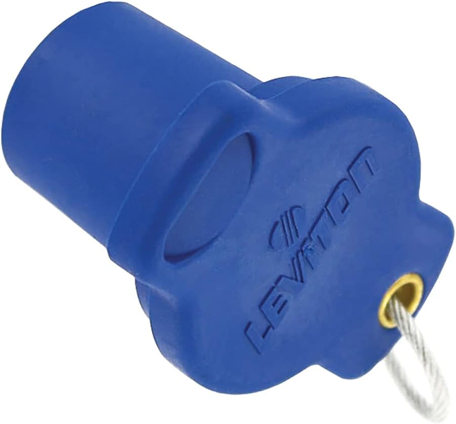 Leviton 16P22-UH 16 Series Female, Protective Cap, Commercial Grade, Cam-Type Connector, Brownbrown