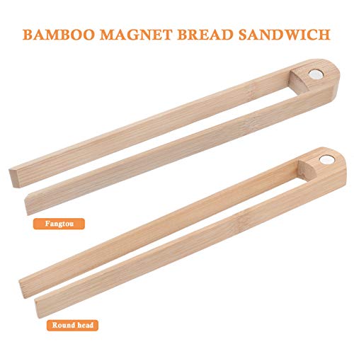 Cabilock Portable Bbq Portable Bbq Disposable Tweezers Bamboo Wood Bread Toaster Tongs Reusable Wood Cooking Tongs Kitchen Utensils Pooper Scooper Metal Salad Servers Salad Servers #TOP2