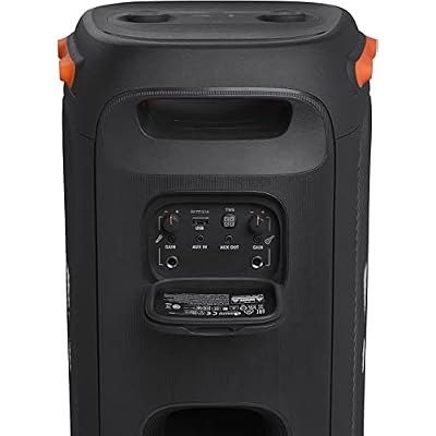JBL PartyBox 110 - مكبر صوت محمول مع أضواء مدمجة وصوت قوي وباس عميق ، أسود