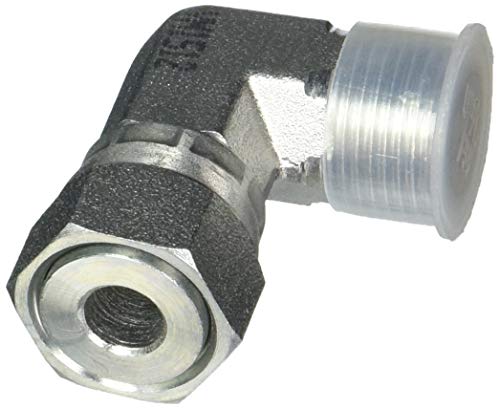 FS6500-04-04 Hydraulic Adapter - 04 Male FACE Seal X 04 Female FACE Seal 90 Degree Flat FACE