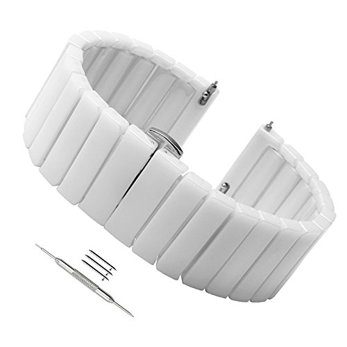 Nice Pies Quick Release Ceramic Band 20/22mm White