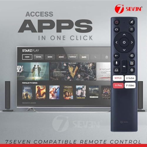 Image of 7SEVEN Compatible with Nokia Smart QLED Tv Remote Original with Bluetooth Voice Command Feature Suitable for 43 50 55 65 Inch UHD Model Television - Pairing Must