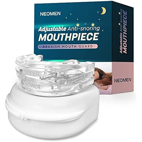 Snore Stopper, Adjustable Anti Snoring Devices, PRO 2 Prevent Bruxism & Snore Mouthpiece Cover