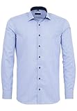 eterna hemden slim fit amazon Kragenform: New Kent eterna Langarm Hemd Slim FIT Twill gestreift, Hellblau/Weiss, W40 Langarm