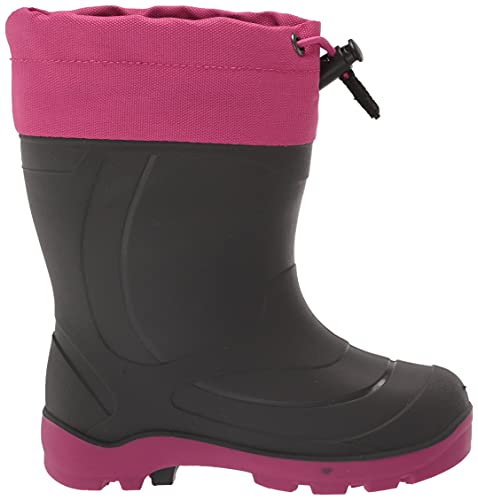 Kamik Girls Snobuster1 Snow Boot, Charcoal Magenta, 11 Little Kid #TOP5
