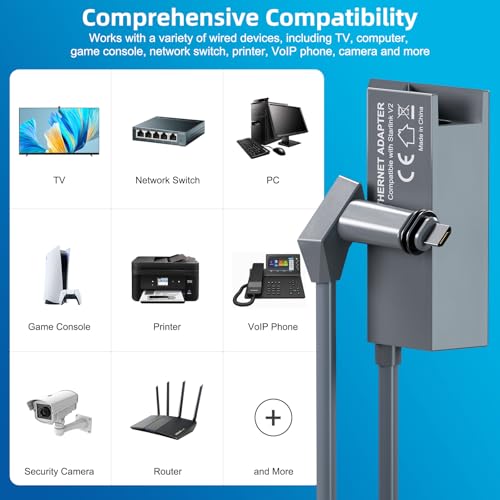 Starlink Ethernet Adapter for Rectangular Satellite Internet V2, Starlink Adapter Ethernet Gen 2 for Wired External Network Fast & Stable Connection Star-Link Standard Actuated Gen 2 by FONKEN - Image 4