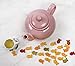RSVP International Stoneware Teapot Collection, Microwave and Dishwasher Safe, 16 oz, Pink