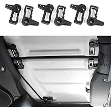 RAZPOY JL 6PCS Freedom Panel Latch, Aluminum Hardtop Roof Removal Switch Handle Compatible with 2018-2024 Jeep Wrangler JL JLU & Gladiator JT, Black