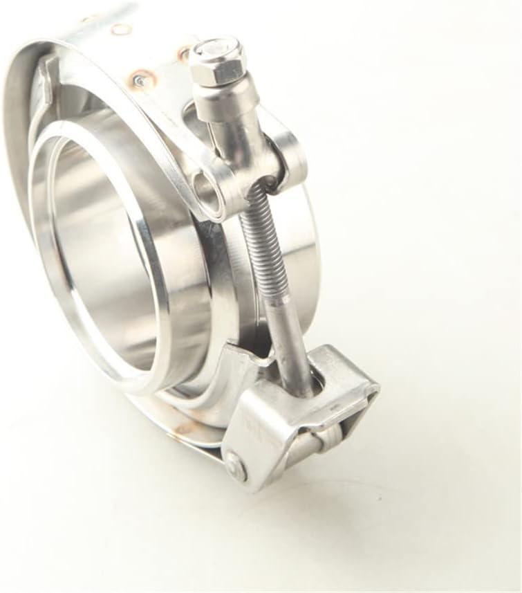 AdlerSpeed 2 Inch Stainless Steel Exhaust V-Band Clamp Quick Release with Stainless Steel Male/Female Flanges Kit