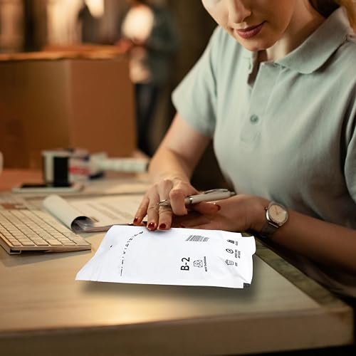 Trifoo 200 Versandtaschen Luftpolsterumschläge haftklebend Luftpolsterversandtaschen Luftpolstertaschen Polsterumschläge B2 (135 x 225 mm) weiß Selbstklebeverschluß 200 Stück