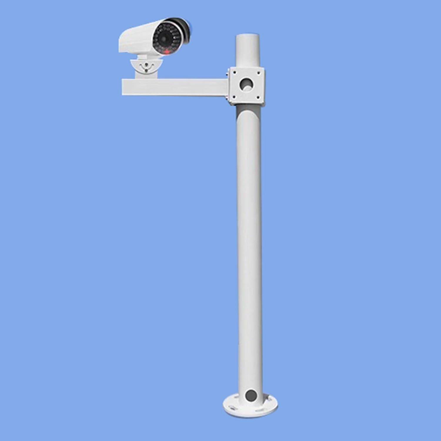 Heavy Duty Weatherproof CCTV Camera Mount Pole - Durable Outdoor Surveillance Bracket Extender for Enhanced Security Monitoring