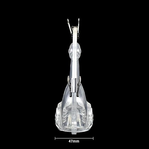 Miniatura 6 de TUKE Molde de chocolate de cisne 3D de gran tamaño de 5.68 x 5.16 x 1.88 pulgadas, molde de caramelo de gelatina de cristal con 3 clips, decoración