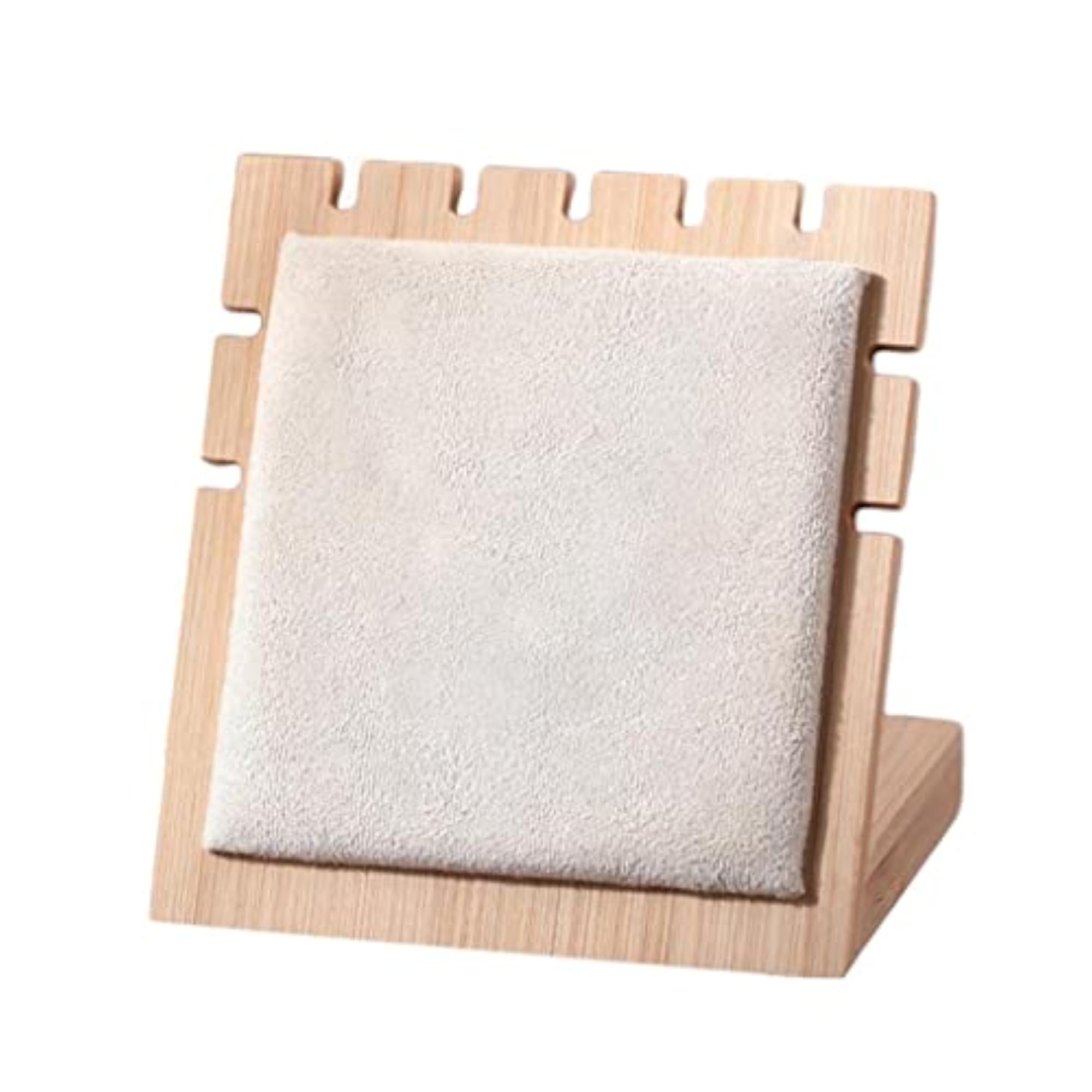 Bamboo Wooden Jewelry Display Plate for Necklace Storage