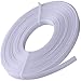 Teemico 50 Yards Polyester Boning for Sewing - Sew-Through Low Density Boning for Corsets, Nursing Caps, Bridal Gowns, (12mm Wide, White)