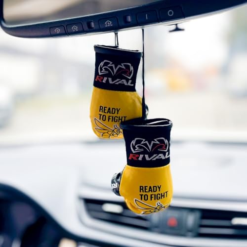 Gant de boxe mini jaune RTF RIVAL pour rétroviseur