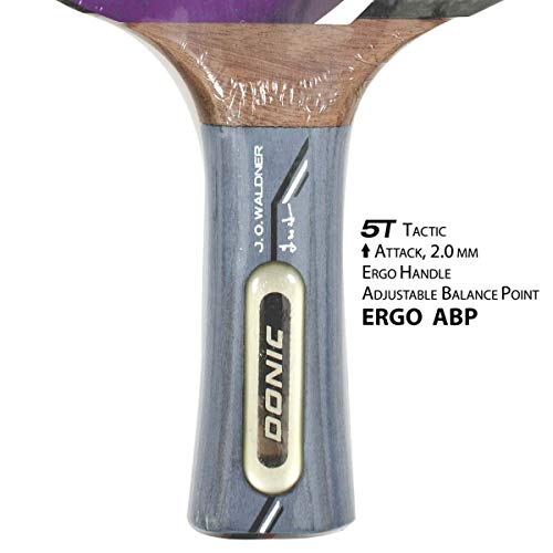 Donic-Schildkröt Waldner 800 Table Tennis Bat, Abp Handle, 2.0 Mm Sponge, Vari-Slick Pad - Ittf, 754882 #TOP1