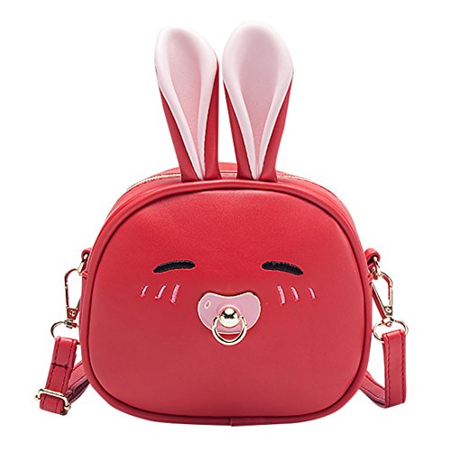 Happy Cherry Bolso Bandolera Niña Pequeña Crossbody Bag con Correa Desmontable Estilo