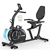 Wenoker Recumbent Exercise Bike for Home App Sync, 16-Level Resistance, Quiet Recumbent Stationary Bikes with Adjustable Seat and LCD Display for Adults & Seniors