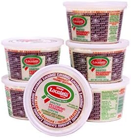 Locatelli Grated Pecorino Romano, 8 Oz Cups (Pack Of 6)