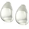 Anne Klein Silvertone Teardrop Clip On Earrings