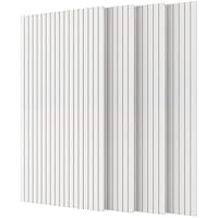 TONOR Groß Akustikplatten Selbstklebend, 4 pack 120x60x0.9 cm Schalldämmung Wand Schallschutzplatten, Wandverkleidung und Wanddekoration für Studio Büro, Weiß