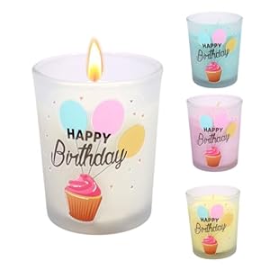 Bolosa Duftkerze Sandelholz Happy Birthday im Glas