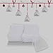 SuPoo 200 Pack Organza Gift Bags Drawstring Gift Bags White Mesh Bags Christmas Wedding Favour Bags Jewelry Candy Bags
