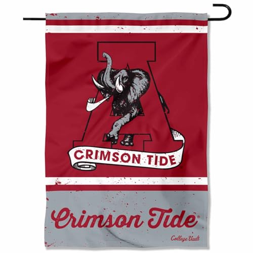 Alabama Crimson Vintage Retro Throwback Garden Flag